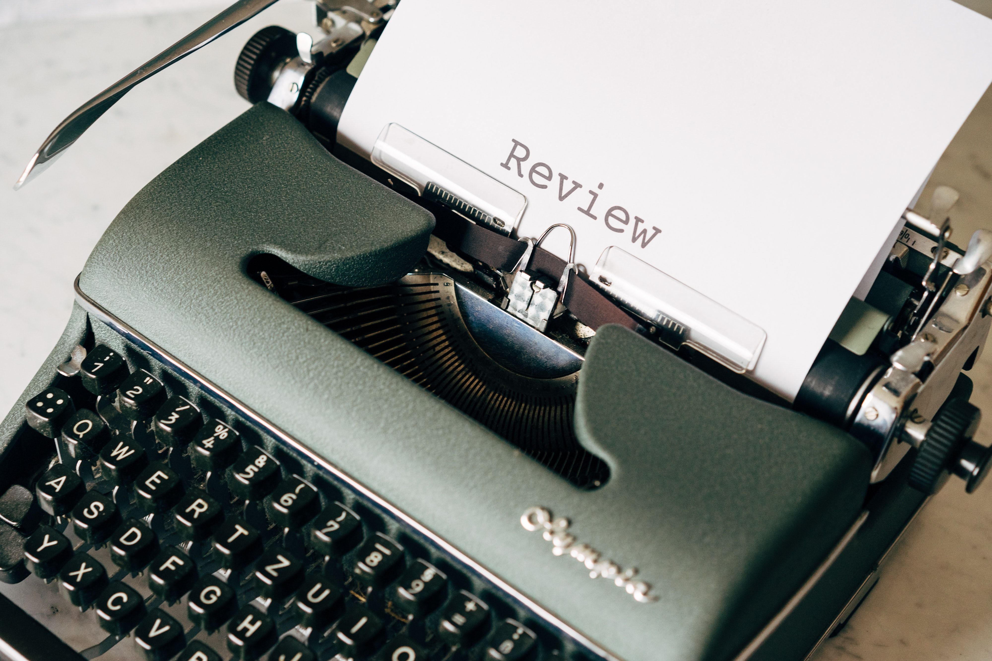 Photo of typewriter